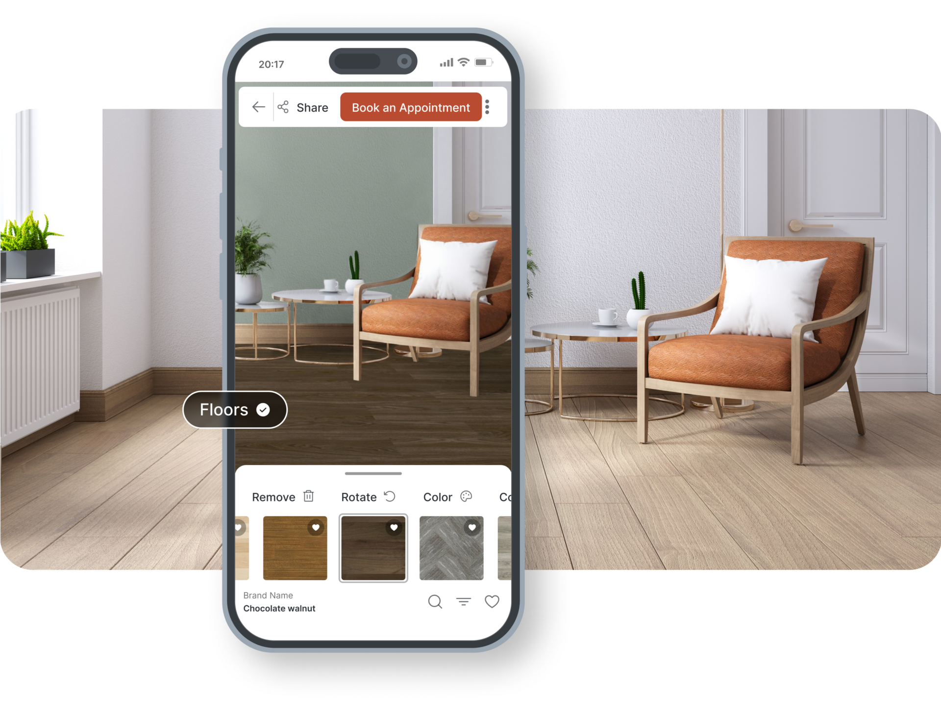 Flooring visualizer phone markers 8 | Bougainville Flooring Super Store