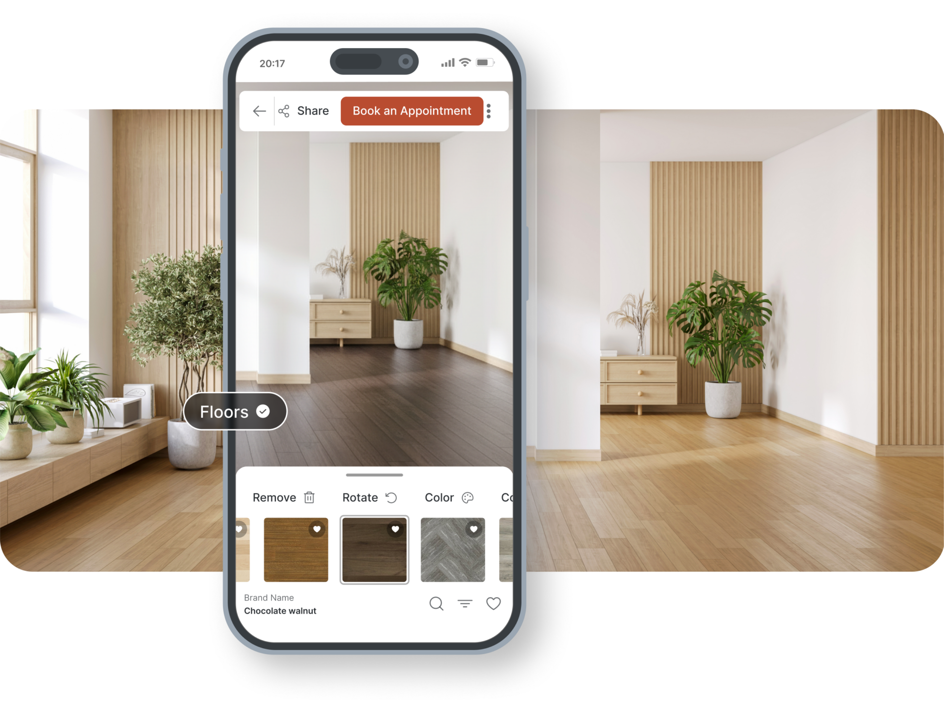 Flooring visualizer phone markers 9 | Bougainville Flooring Super Store