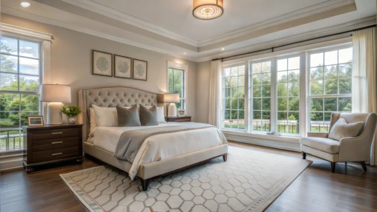 How to Position Your Furniture on a Rug in a Bedroom